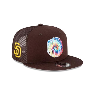 San Diego Padres Gorra | New Era MLB Groovy 9fifty Snapback Cap Mexico - Marrom
